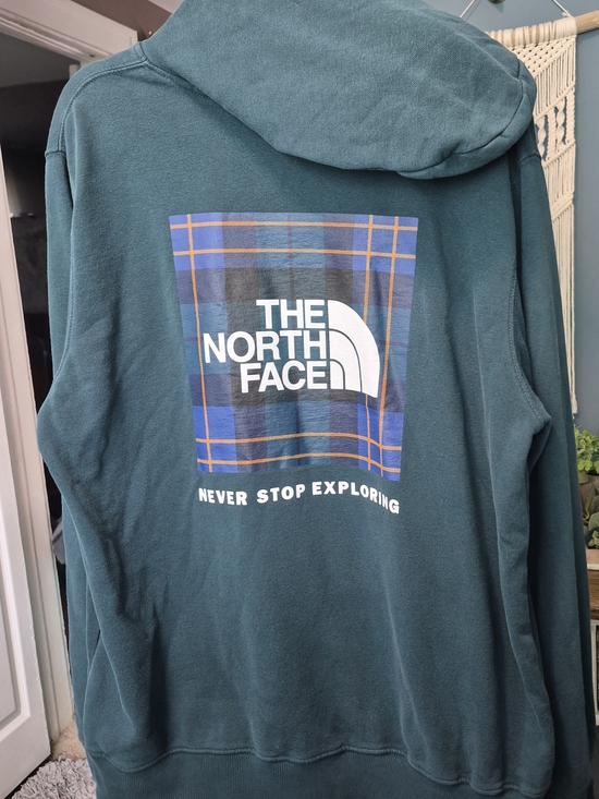 The North Face Other - The North Face Men's Green Hoodie Sweatshirt/Hoodie - Never Stop Exploring Sz L